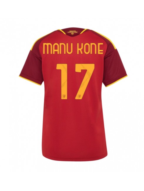 AS Roma Manu Kone #17 Replika Hemmakläder Dam 2026-27 Kortärmad AS Roma Manu Kone #17 Replika Hemmakläder Dam 2026-27 Kortärmad